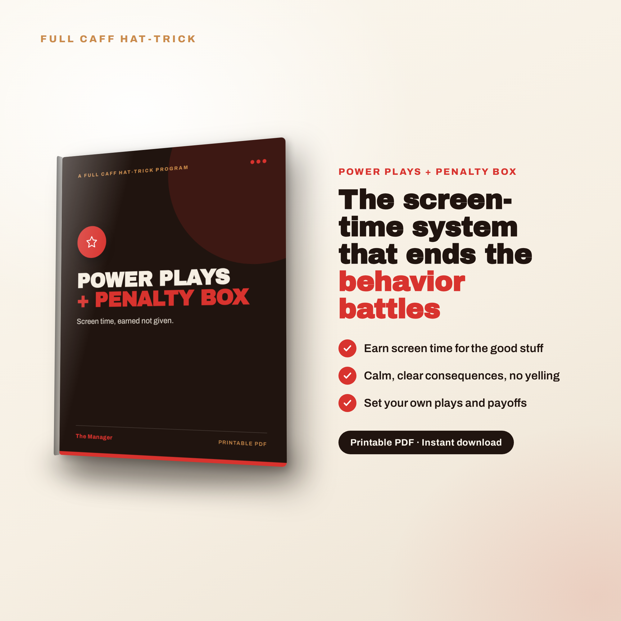Power Plays + Penalty Box: The Screen Time System That Ends the Behavior Battles