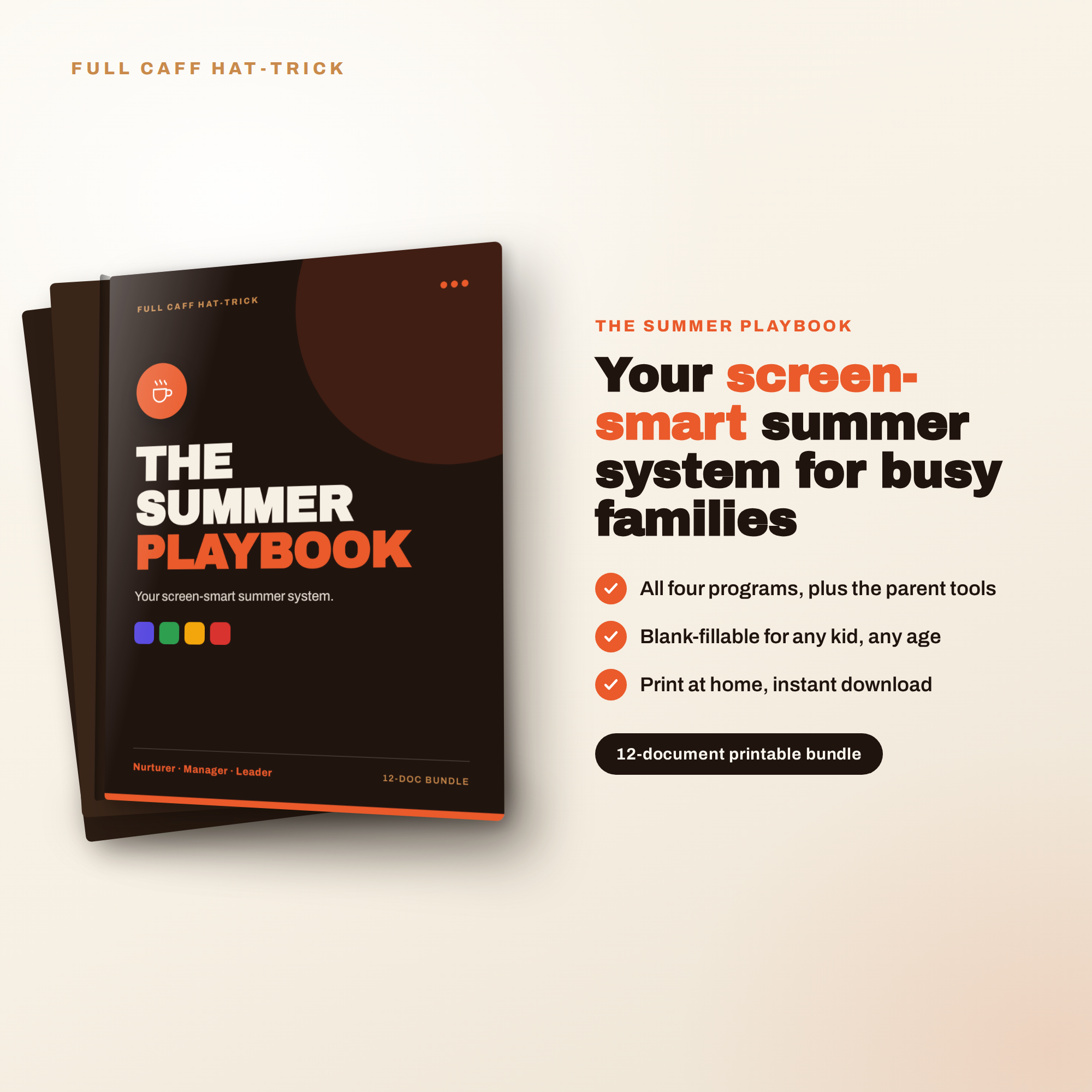 The Summer Playbook: Your Screen-Smart Summer System for Busy Families